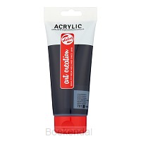 TUBE 200ML ACRYLIC IVOORZWART 701