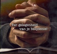 Kaart tg van je belijdenis gevouwen hand