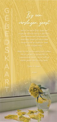 Gebedskaart Bij een verslagen geest