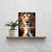 Plexiglas leeuw en lam