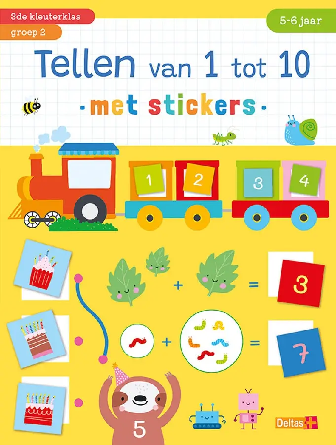 Tellen van 1 tot 10 met stickers 5-6 j