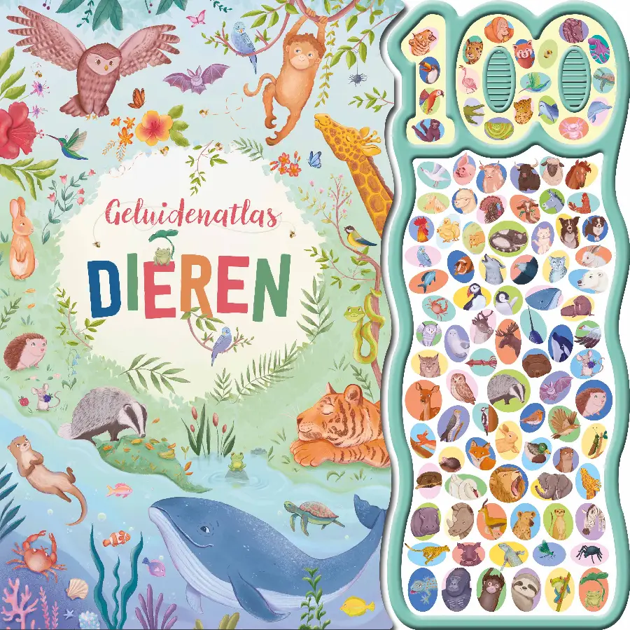 GELUIDENATLAS DIEREN - 100-GELUIDENBOEK