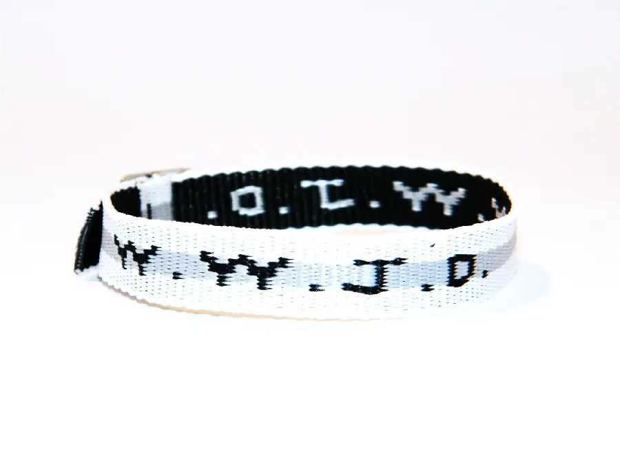 WWJD - WHITE WITH GRAY STRIPE