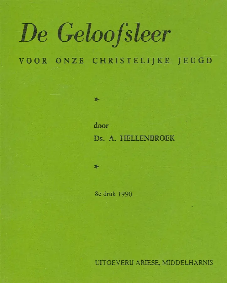 GELOOFSLEER VOOR ONZE CHRISTELIJKE JEUGD