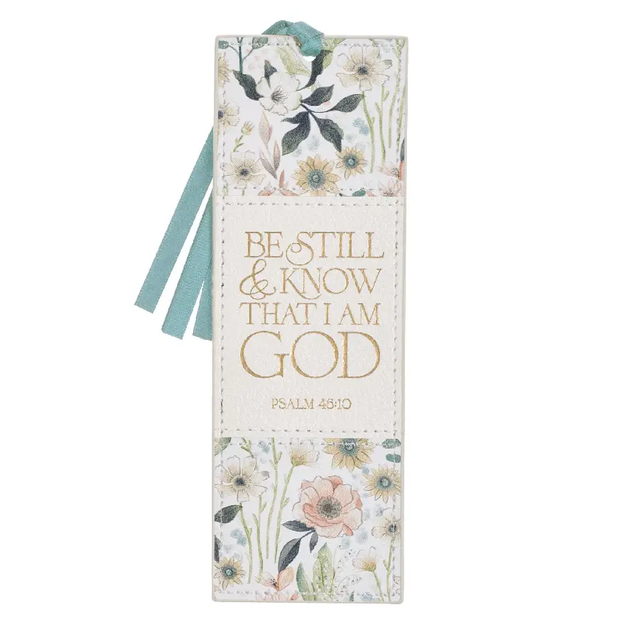 BE STILL PS. 46:10 BOOKMARK FAUX LEATHER