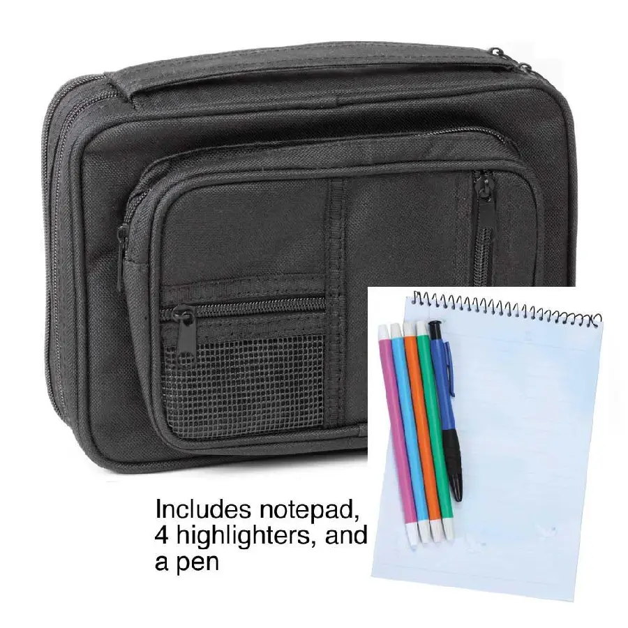 Biblecover Studykit Large Black Canvas