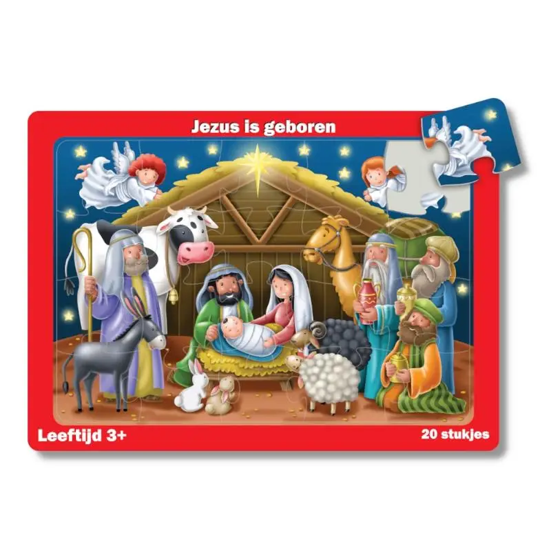 PUZZEL TRAY JEZUS IS GEBOREN