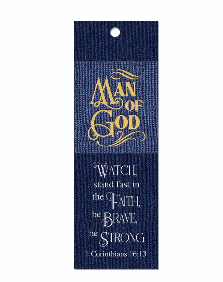 LUXLEATHER BOOKMARK MAN OF GOD