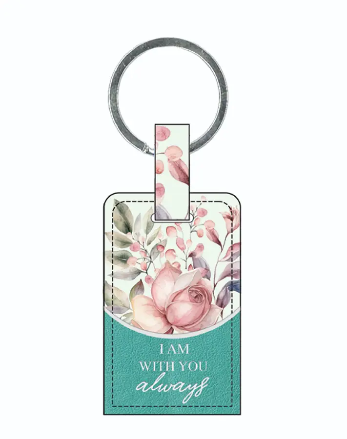 Luxleather keyring I am with you always