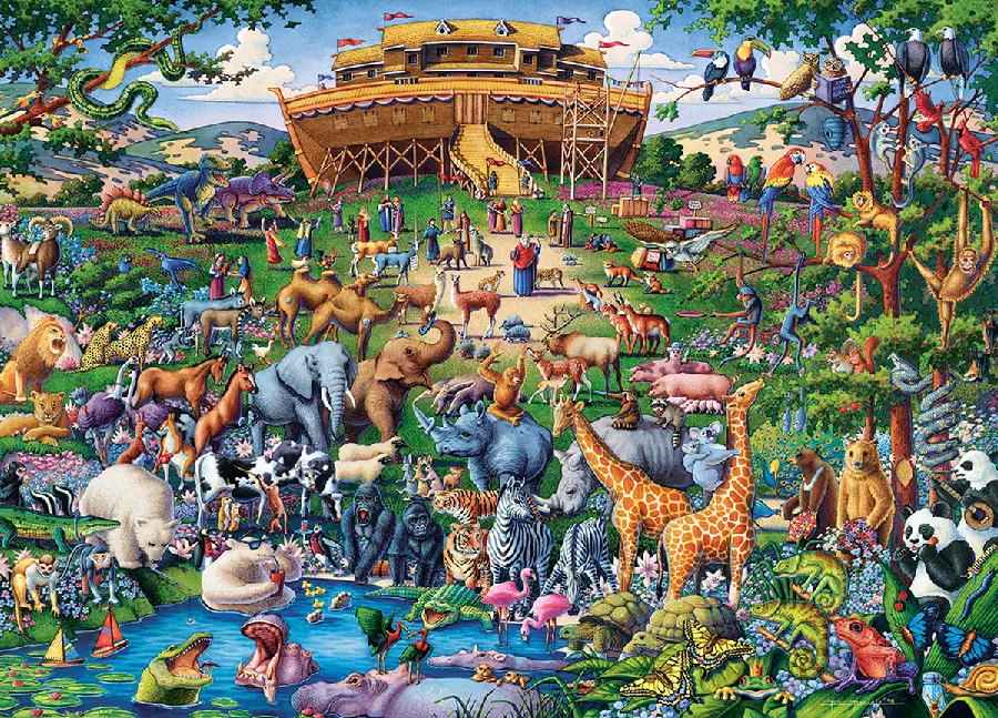 Jigsaw Puzzle 1000pcs Noahs Ark Building