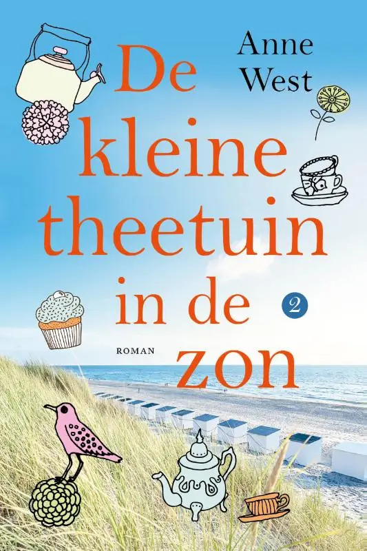 Kleine theetuin in de zon