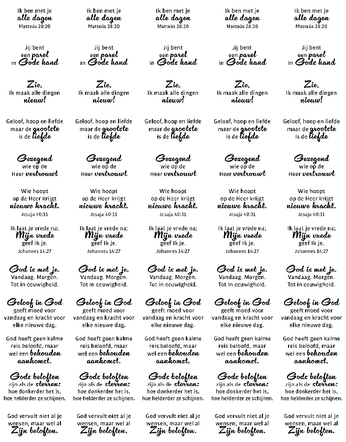 Stickervel 60 teksten inspirerende tekst