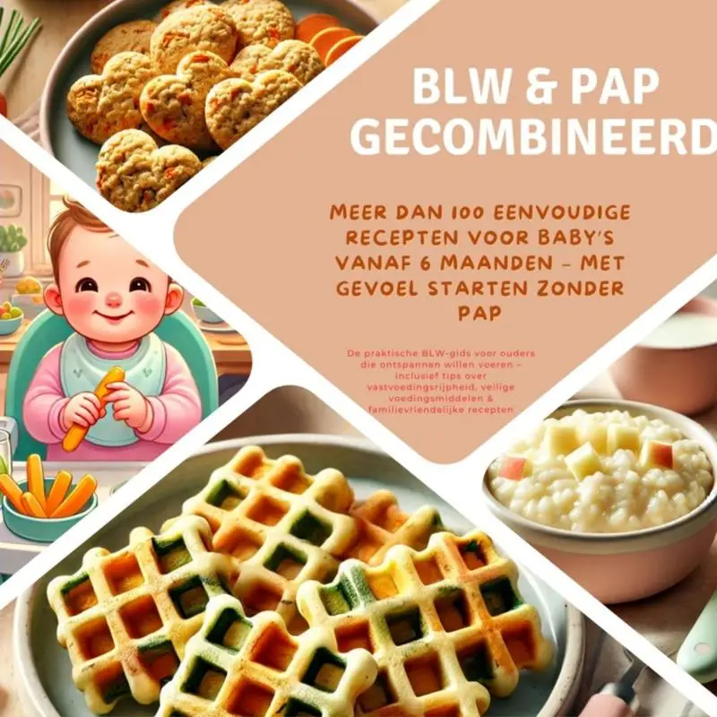 BLW & pap gecombineerd: Meer dan 100 eenvoudige recepten voor baby's vanaf 6 maanden - met gevoel starten zonder pap