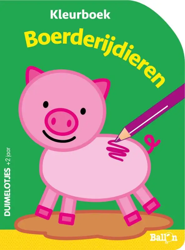 BOERDERIJDIEREN KLEURBOEK 2+