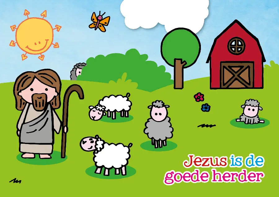 Kaart Jezus is de goede Herder