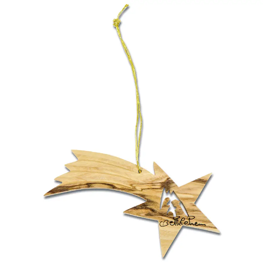Boomhanger   Kerststal in vallende ster