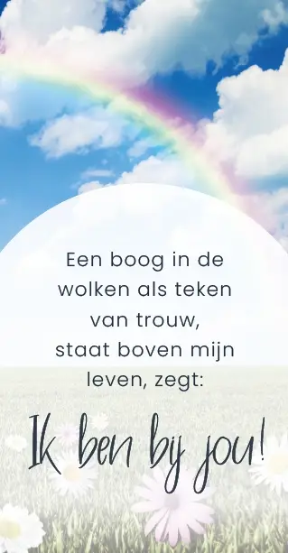 EEN BOOG IN DE WOLKEN