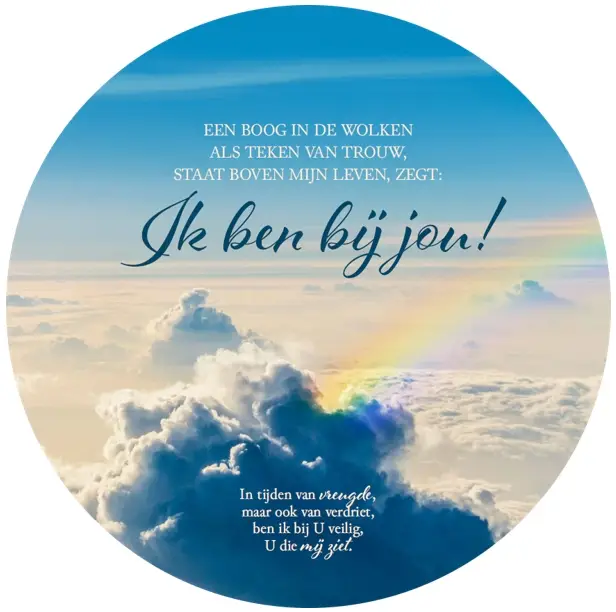 EEN BOOG IN DE WOLKEN