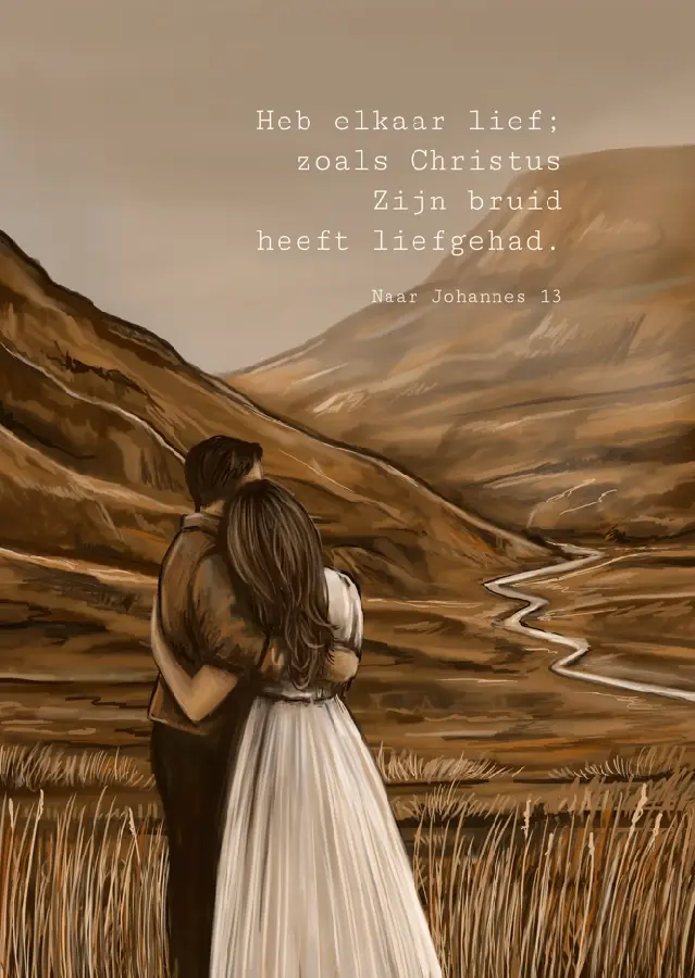 POSTER A5 ZIE, IK STA AAN DE DEUR