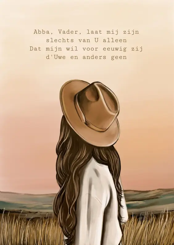 POSTER A5 ABBA, VADER, LAAT MIJ ZIJN