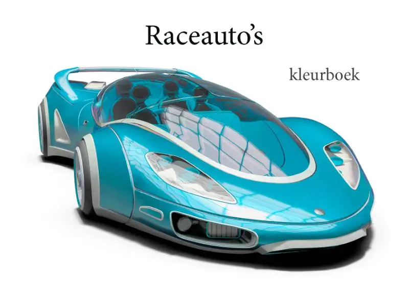 Raceauto's kleurboek
