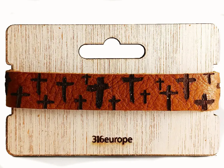 LEREN ARMBAND KRUIZEN