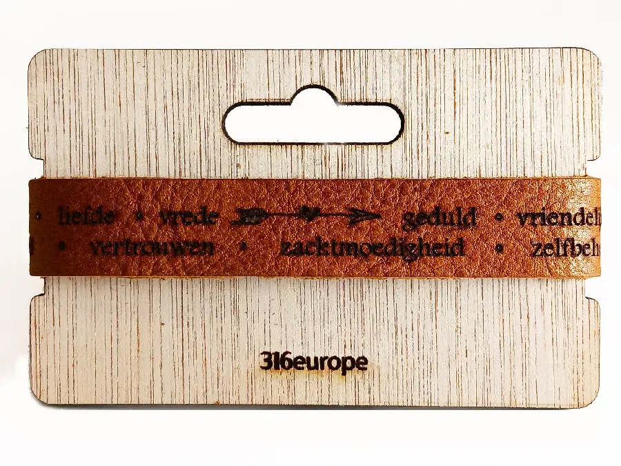 LEREN ARMBAND VRUCHT VAN DE GEEST