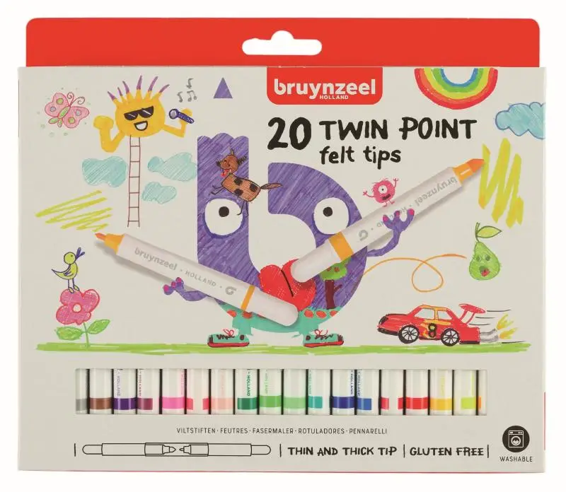 TWIN POINTS 20 VILTSTIFTEN DUO PNT