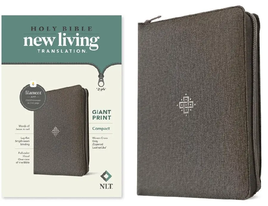 NLT - Compact Bible Giant print -zip -Fi