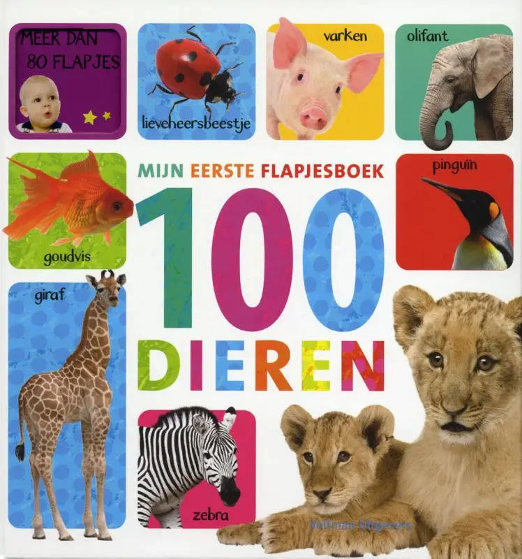 MIJN EERSTE FLAPJESBOEK 100 DIEREN