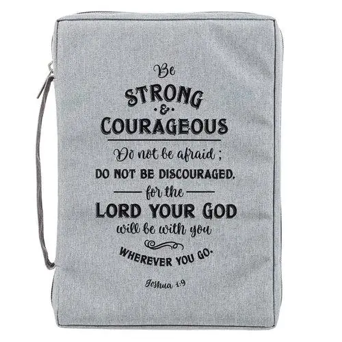 BE STRONG AND COURAGEOUS - POLY-CANVAS