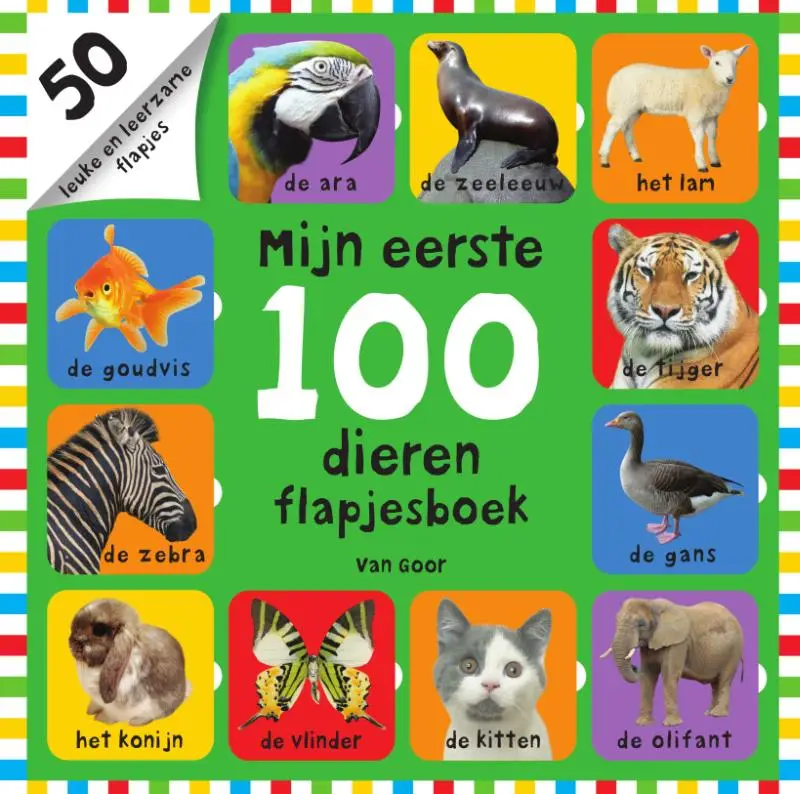 MIJN EERSTE 100 DIEREN FLAPJESBOEK