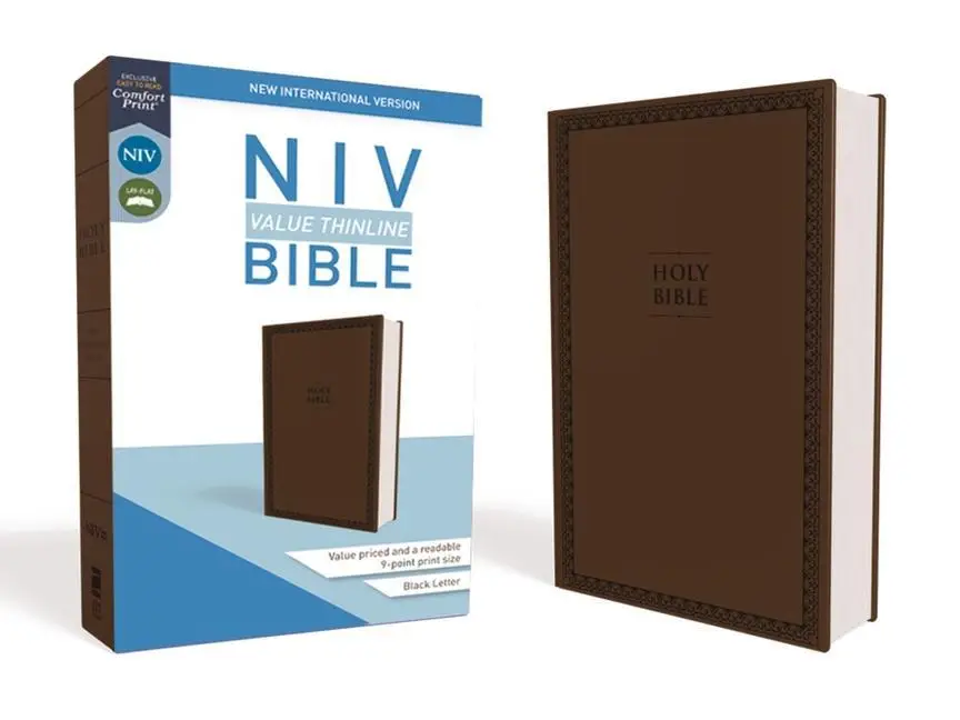 NIV VALUE THINLINE BIBLE BROWN IMIT