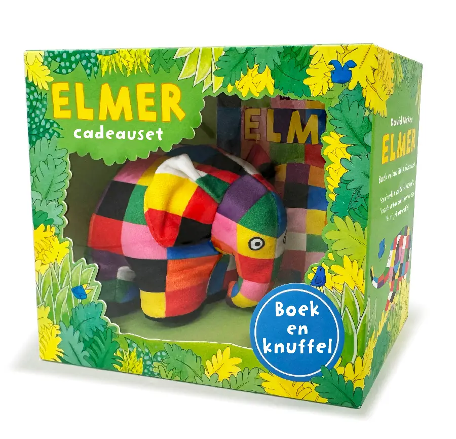 ELMER BOEK EN KNUFFEL CADEAUSET