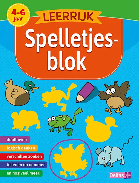 LEERRIJK SPELLETJESBLOK / 4-6 JAAR